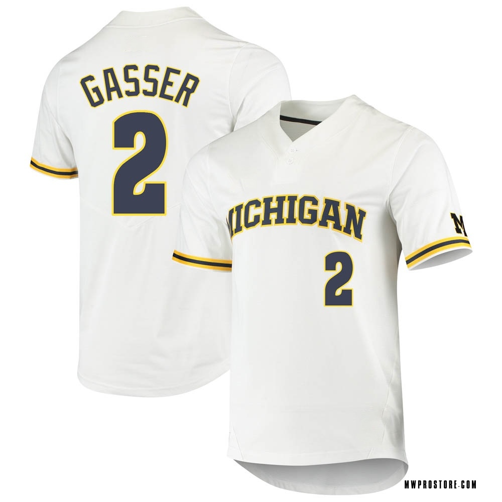 Men's Nike Navy Michigan Wolverines Replica 2-Button Baseball Jersey