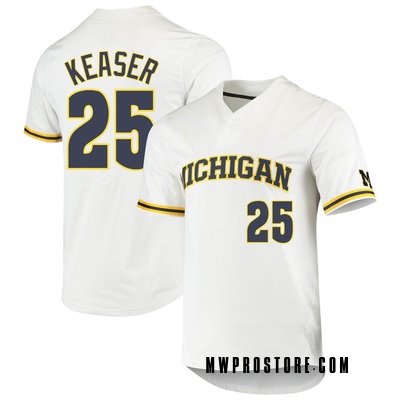 Men's Nike Navy Michigan Wolverines Replica 2-Button Baseball Jersey