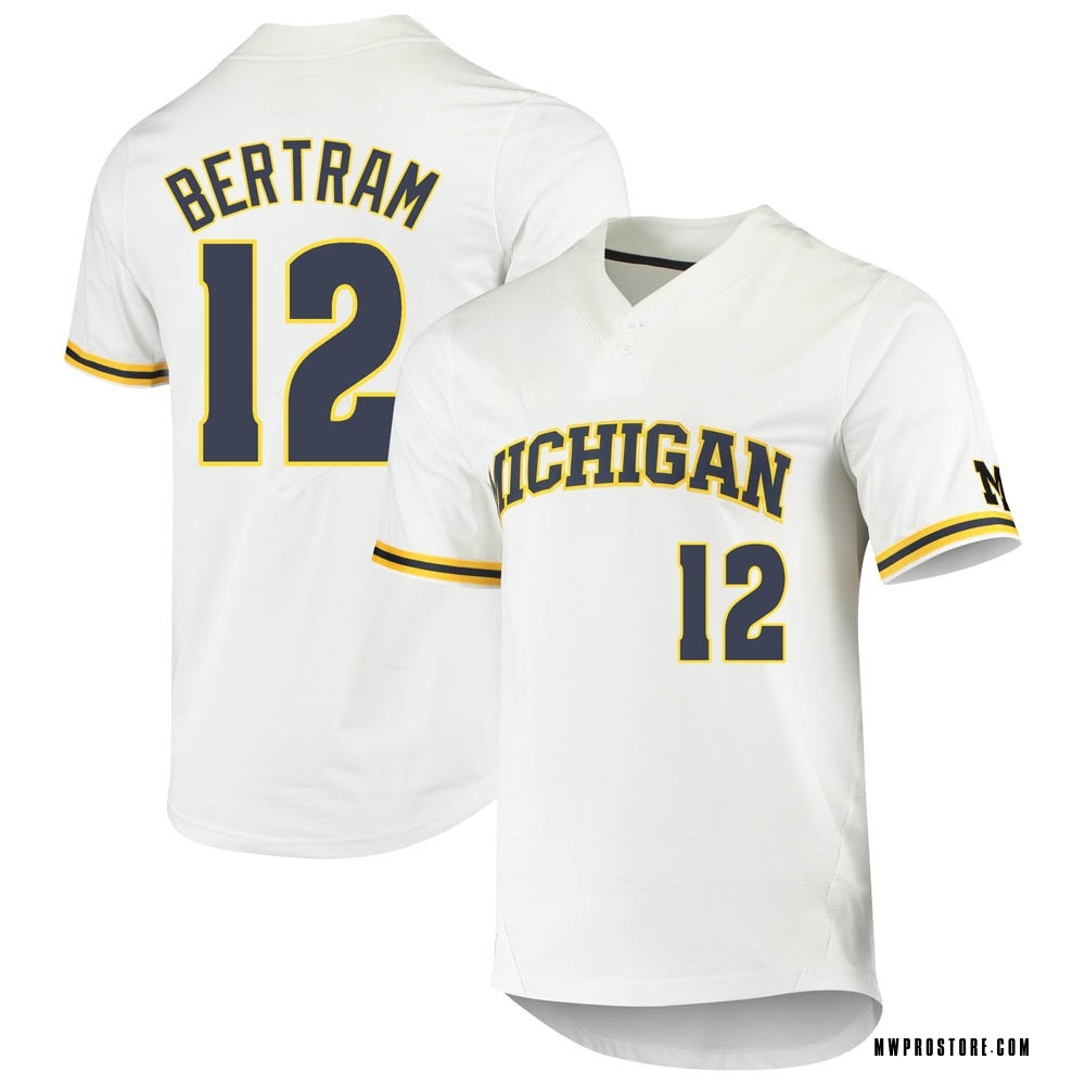 Men's Nike Navy Michigan Wolverines Replica 2-Button Baseball Jersey