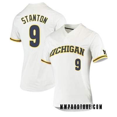 The M Den - University of Michigan Baseball Authentic White #26 Pinstrip   White jersey shirt, University of michigan baseball, Baseball jersey shirt