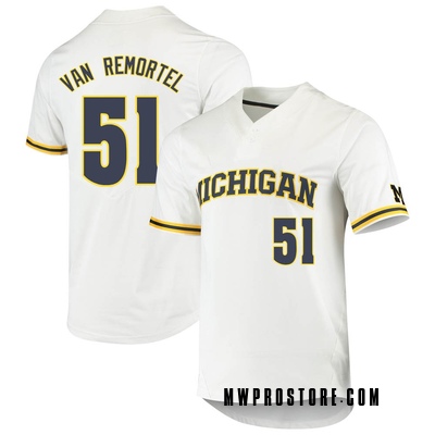 Nike University of Michigan Baseball Navy Replica Jersey