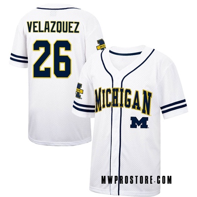 Joey Velazquez Jersey, Michigan Wolverines Joey Velazquez Jerseys -  Wolverines Store