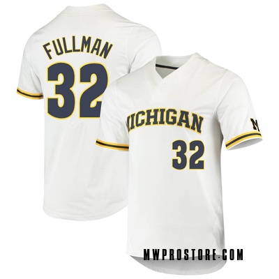 Michigan Wolverines White-Navy Baseball Jersey • Kybershop